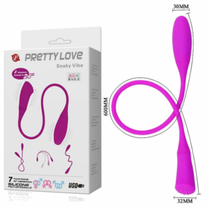 Vibrador duplo Massageador Snaky Vibe - Pretty Love - Sexshop