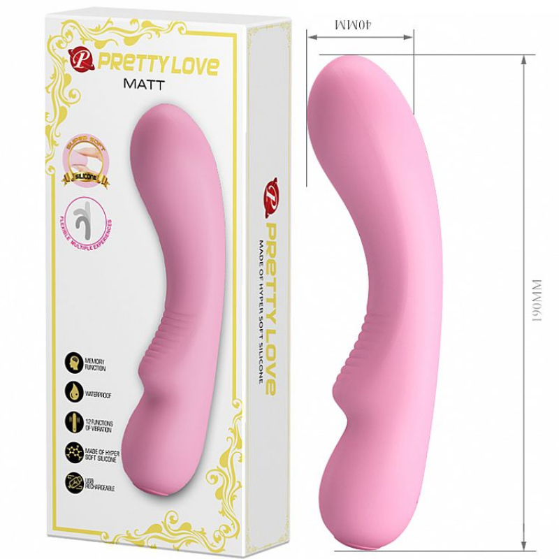 Vibrador Ponto G e Massageador Matt - Pretty Love - Sexshop