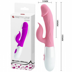 Vibrador e Estimulador Clitoriano Massageador Peter - Pretty Love - Sexshop