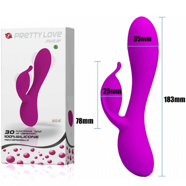 Estimulador de Ponto G e Clitóris - Philip - Pretty Love - Sexshop