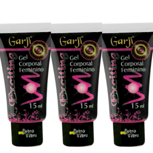 Kit 03 Exciting Excitante feminino Elétrico 15ml Garji - Sexshop