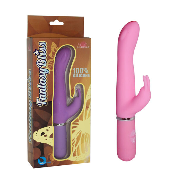 Vibrador ponto G com 10 vibrações e estimulador clitoriano - Sexshop