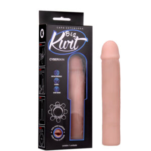 Capa Peniana Extensora Kurt - 4cm Pele - Sexshop