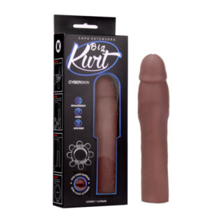 Capa Peniana Extensora Kurt - 7cm Marrom - Sexshop