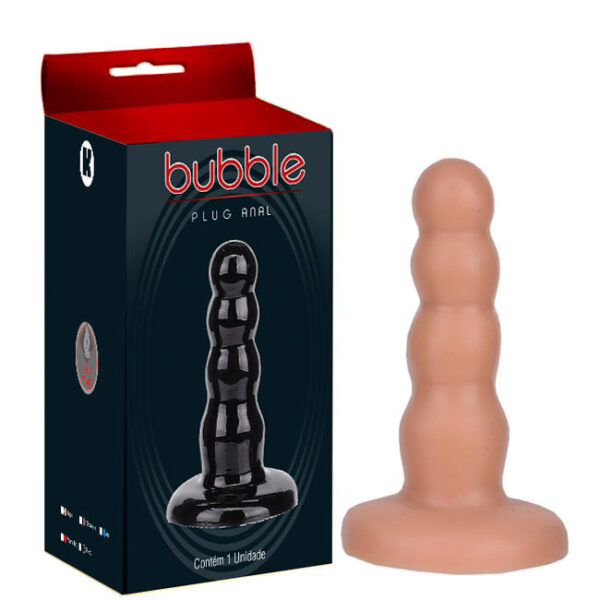 Plug Anal bolinhas Bege - Sex shop