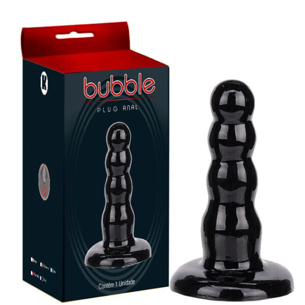 Plug anal bolinhas Preto - Sex shop