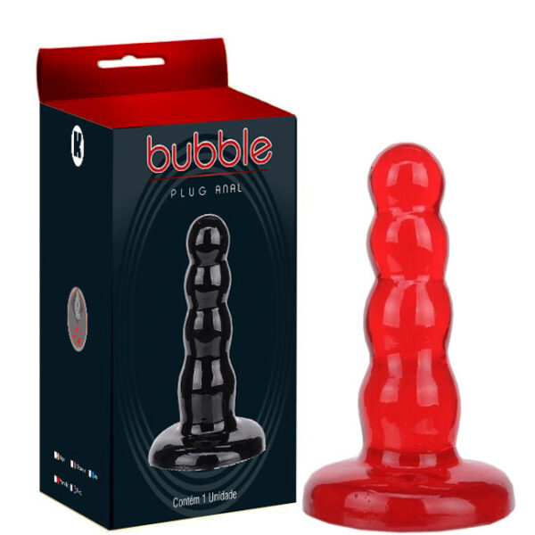 Plug anal bolinhas Vermelho - Sexy shop