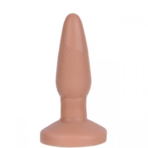 Plug anal torpedo e estrias feito em silicone - Sexshop