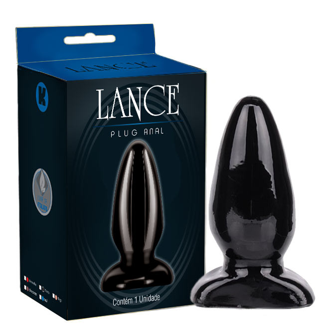 Plug anal torpedo macio Preto - Sexyshop