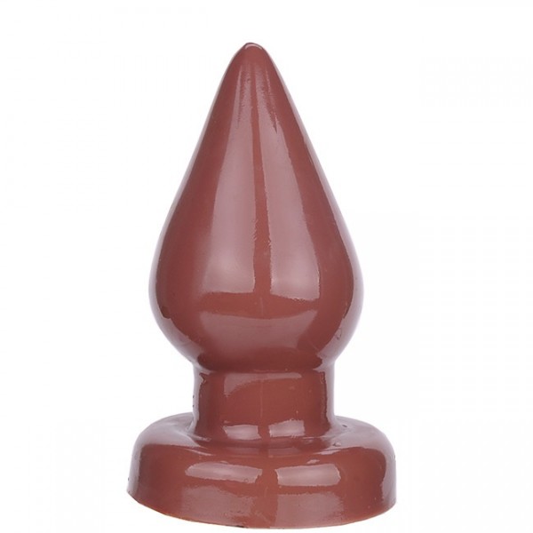 Plug anal Triângulo macio e GIGANTE marrom - Sexshop