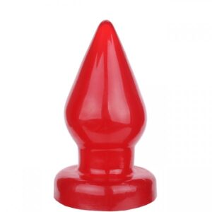 Plug anal Triângulo macio e GIGANTE Vermelho - Sexshop