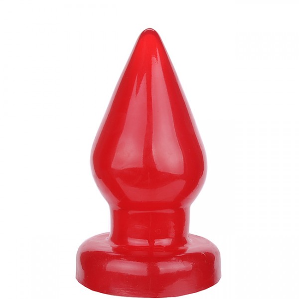 Plug anal Triângulo macio e GIGANTE Vermelho - Sexshop