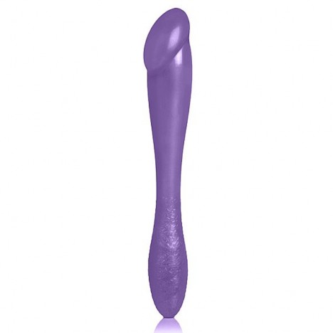 Plug Anal Double 19cm em silicone na cor Lilás - Sex shop