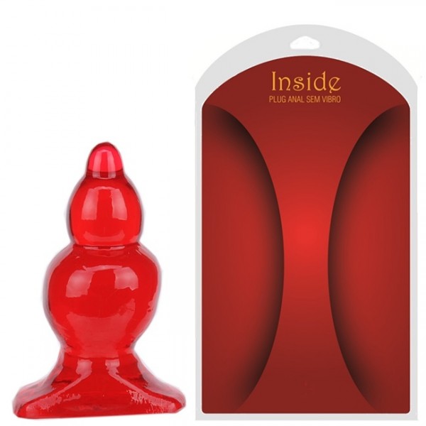 Plug anal de penetração Gradual Vermelho - Sexshop