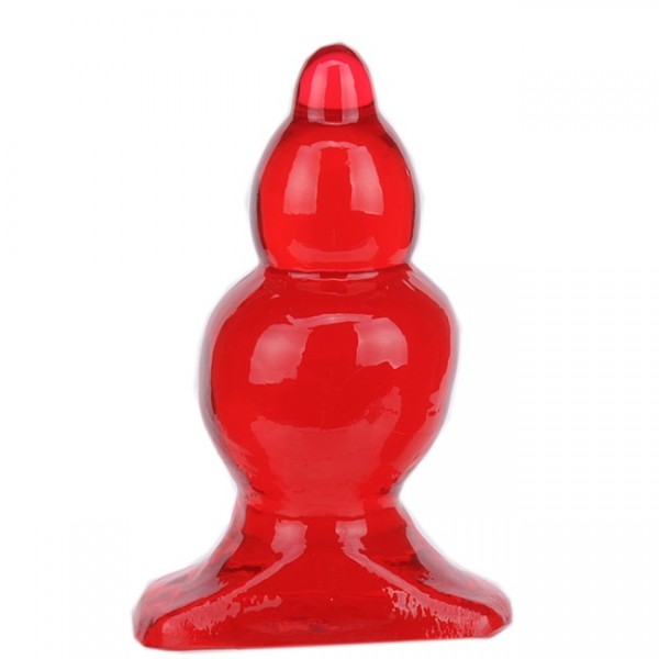 Plug anal de penetração Gradual Vermelho - Sexshop