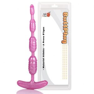 Sexshop Online, Plug Unisex - com textura na cor rosa - Sex shop