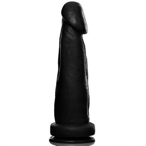 Pênis Realístico Prótese 8L com Ventosa Preto - Sexshop