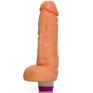 Pênis Realístico Kong com Vibrador Pele - Sexshop