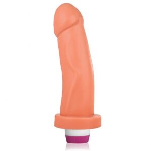 Prótese Tyranus com Vibrador - 17x4 cm na cor pele - Sexshop-3138