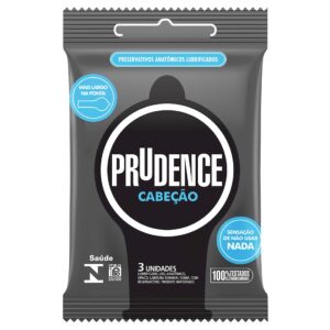 Preservativo Cabeção com 3 Unidades Prudence - Sex shop