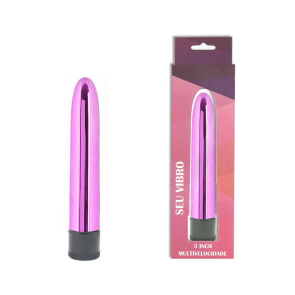 Vibrador Personal Cromado 13 cm, Multivelocidade Youvibe - Sexyshop