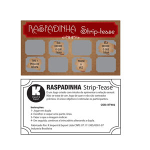 Kit Raspadinha Strip Tease - Sexshop