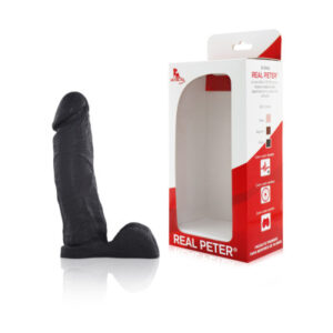 Pênis Real Peter Preto Boss - 4,5 x 19cm - Sexshop