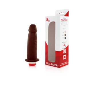 Pênis Real Peter vibrador Marrom Ideal - 4 x 15,5 cm - Sex Shop