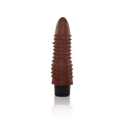Pênis Real Peter vibrador Massageador Marrom - 4 x 15 cm - Sex Shop