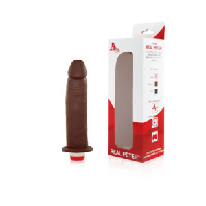 Pênis Realistíco Peter Marrom vibrador Inusitado - 4x20cm - Sexshop