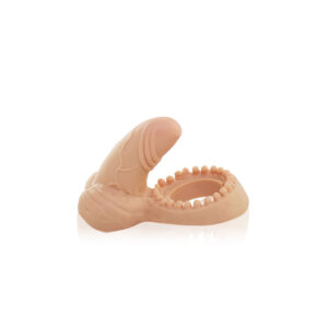 Anel Companheiro Amiguinho com Mini Pênis e Escroto - Sex Shop