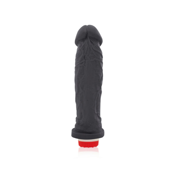 Pênis Real Peter Charmoso com Vibrador Preto 20x4,5cm - Sexshop