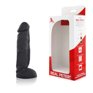 Pênis Real Peter Jamanta Preto - 4,5 x 19 cm - Sexshop