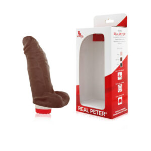 Pênis Real Peter vibrador Marrom Sacana - 4x13cm - Sexshop