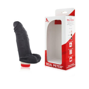 Pênis Real Peter vibrador Preto Sacana - 4x13cm - Sexshop