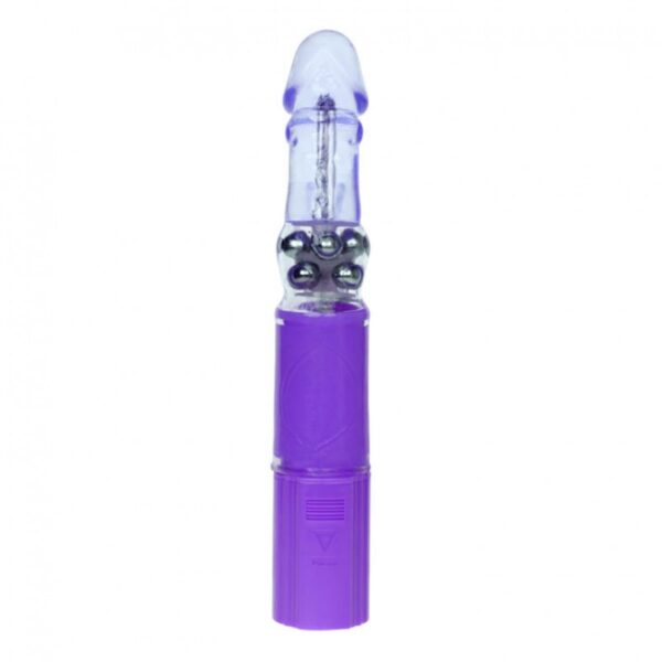 Vibrador Rotativo com Esferas Internas e Estimulador Coelho - CUTE BABY VIBRATOR - Sexyshop