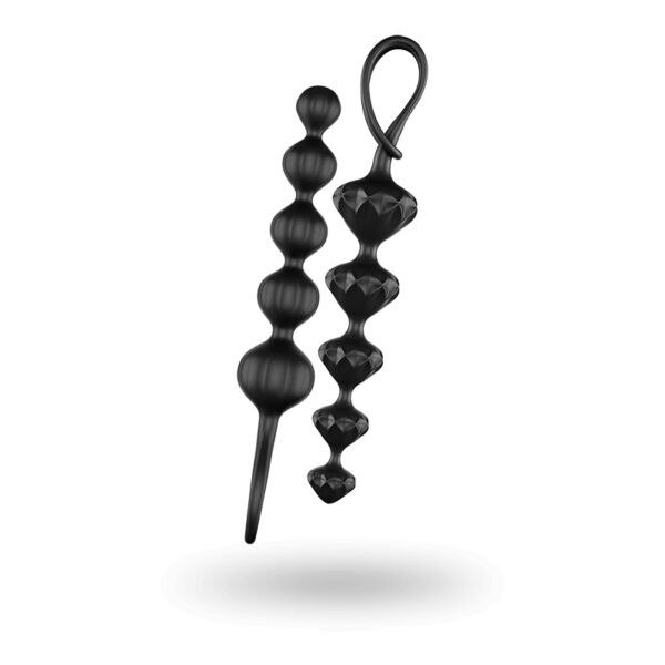 Plug Anal bolinhas Satisfyer Beads Black - Sex shop