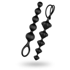 Plug Anal bolinhas Satisfyer Beads Black - Sex shop