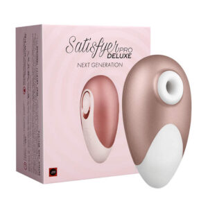 Vibrador e sugador de clitóris Satisfyer Pró Deluxe - Orgasmos incríveis - Sex shop