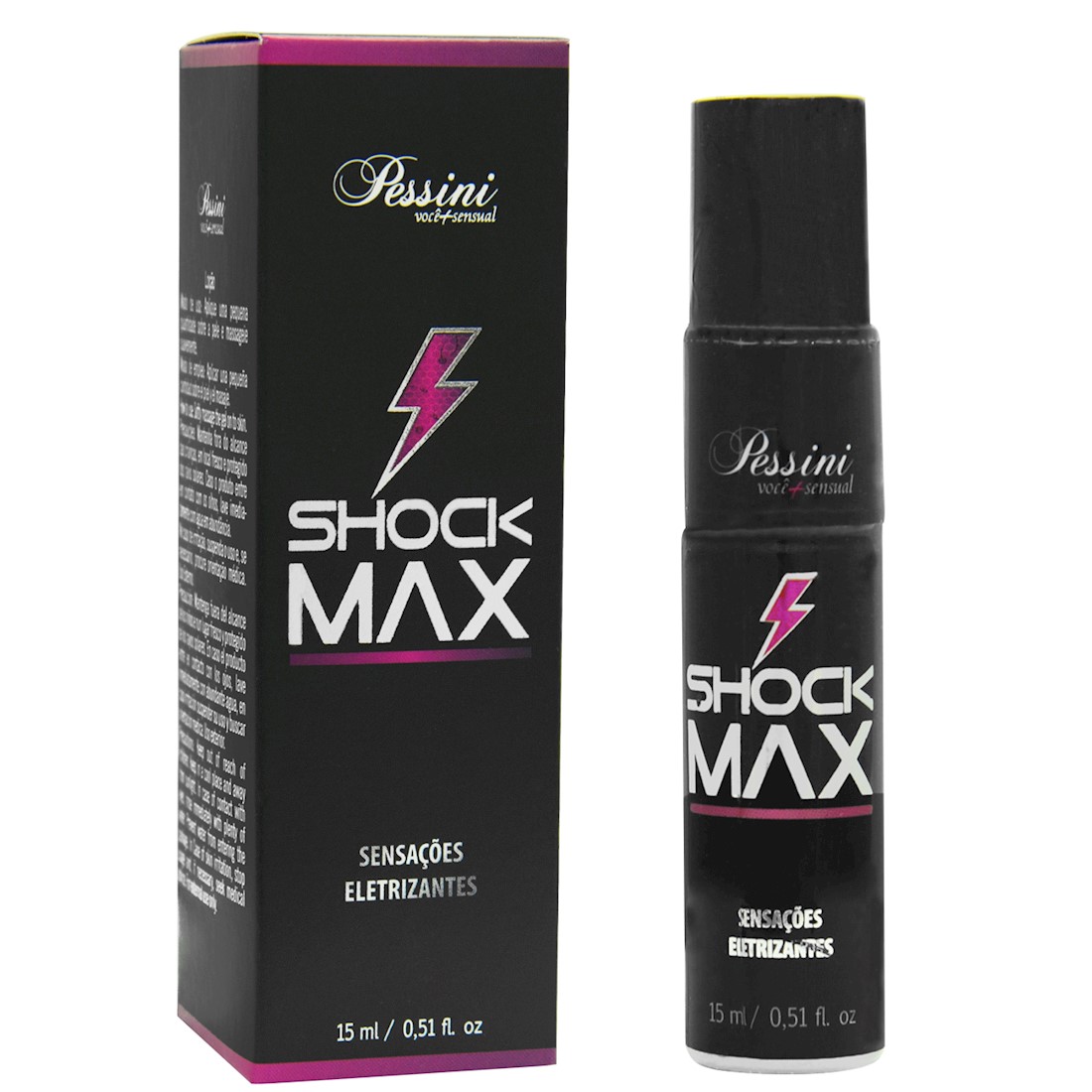 Vibrador liquido Shock Max Sensações Eletrizantes 15ml Pessini - Sex shop