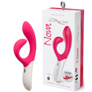 Vibrador We-Vibe Nova Pink - Vibrador Ponto G com 10 Vibrações PLUG LATERAL E APLICATIVO - Sex shop