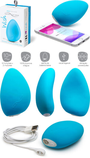 Sex shop, We-Vibe Wish Vibrador Feminino com Silicone Médico com Motor Duplo