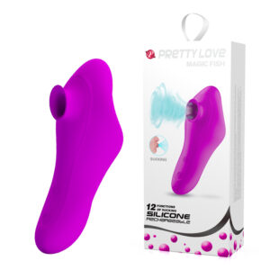 Estimulador Feminino, com 12 Modos de Sucção - PRETTY LOVE MAGIC FISH - Sexshop