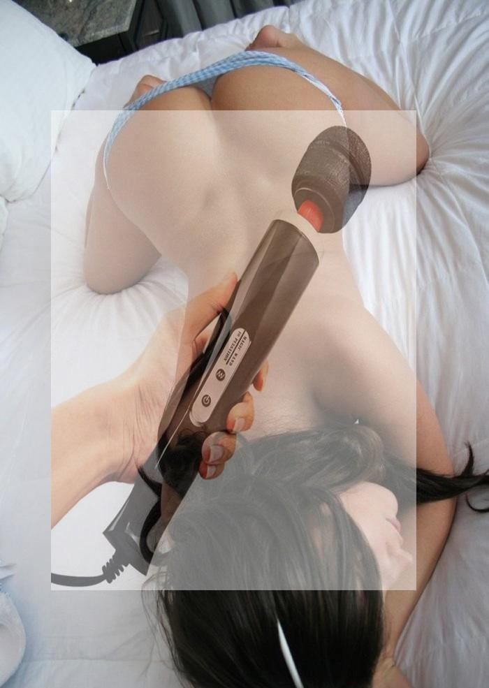 Varinha Magica recarregável 10 vibrações com cabeça flexível - Sexshop