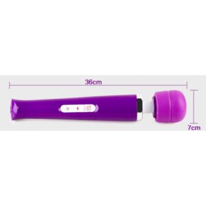 Varinha Magica recarregável 10 vibrações com cabeça flexível - Sexshop