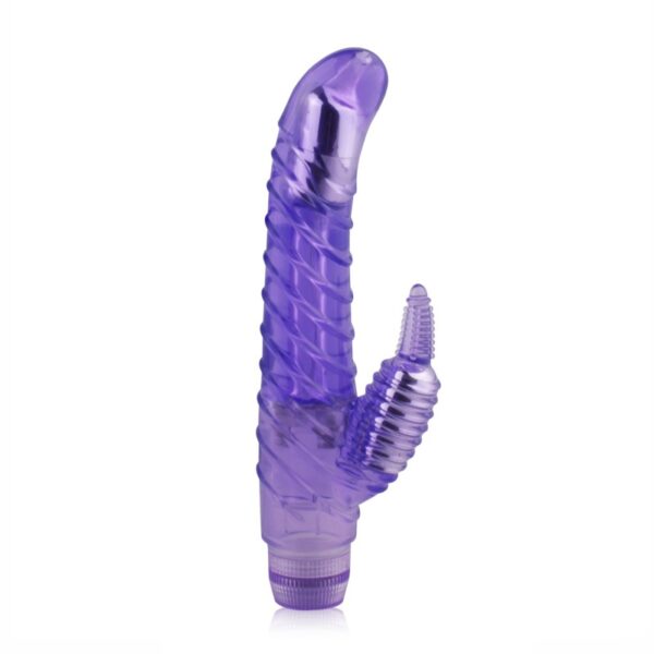 Vibrador Ponto G com Relevos Anelados - DUAL STIMULATOR CURVE SEDUCRION - Sexyshop