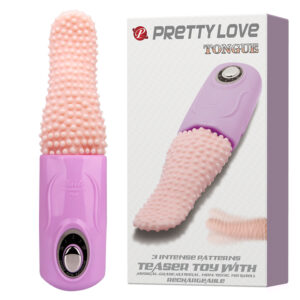 Estimulador Formato Língua com 3 Modos de Vibração e Rotação - PRETTY LOVE TONGUE - Sexshop