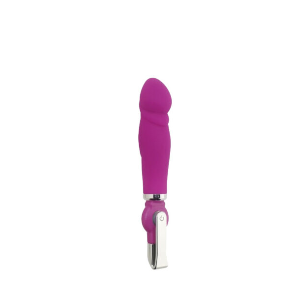 Vibrador Recarregável com Detalhe de Glande na Ponta e 20 Modos de Vibração - ALICE PENIS VIBE - Sexshop