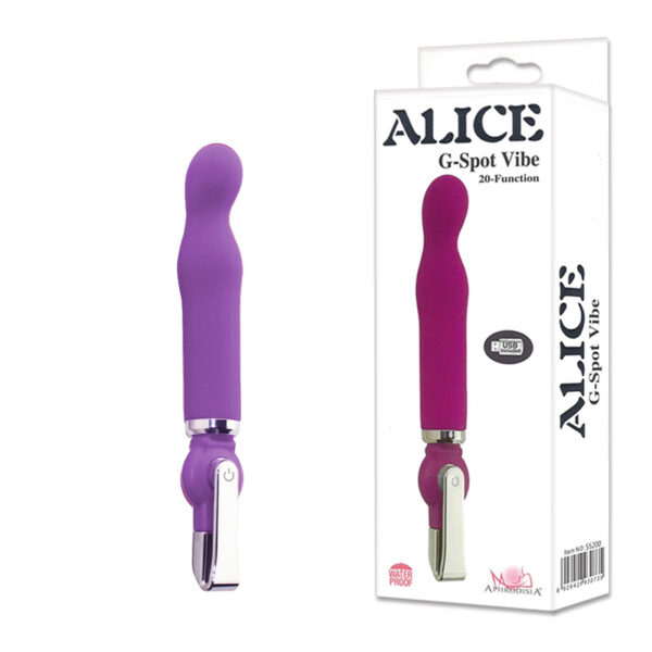 Vibrador Recarregável Ponto G com 20 Modos de Vibração - ALICE G-SPOT VIBE - Sexyshop