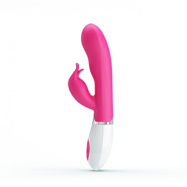 Vibrador Ponto G com Estimulador Clitoriano, Possui Sensor de Som Ambiente e 10 Modos de Vibração - PRETTY LOVE FELIX - Sexshop